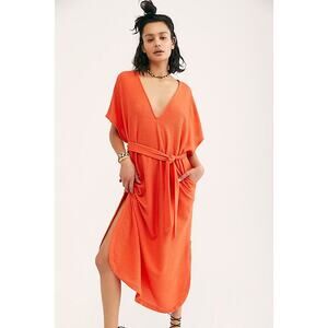 Free People Alma Ribbed Belted Dress, Size XS